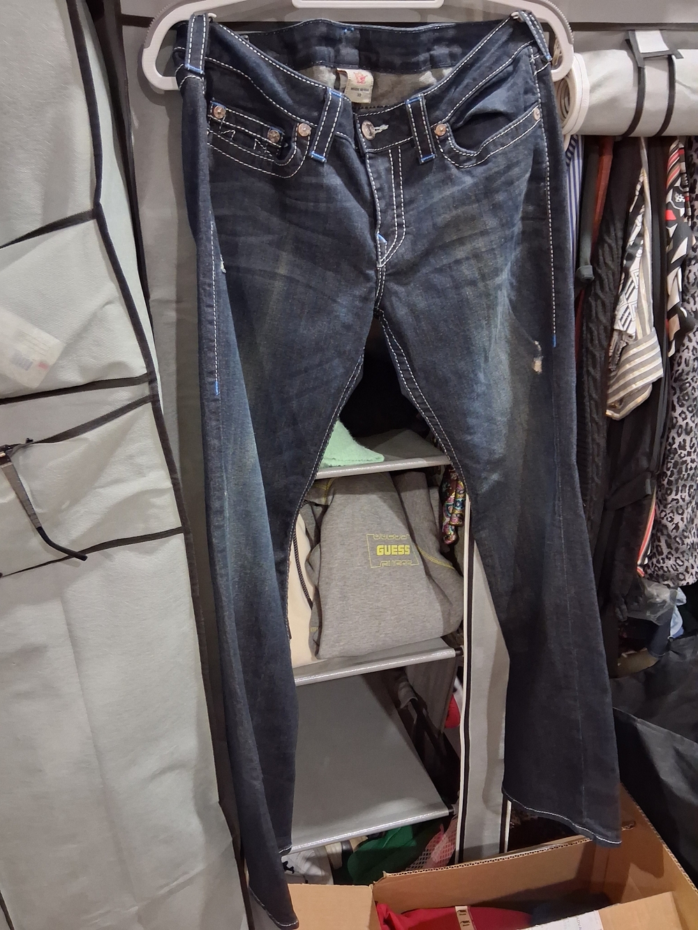 True Religion Men's Dark Indigo Bootcut Jeans